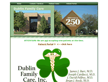 Tablet Screenshot of dublinfamilycare250.com